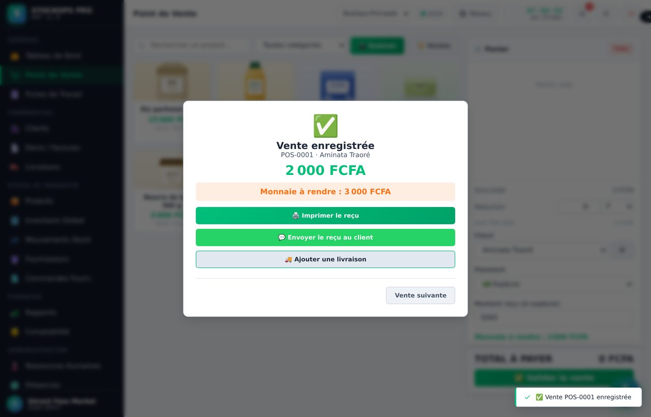 Le ticket de caisse